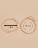 Pulseira moderna (2 peças)