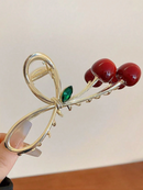 Acessório de cabelo cereja