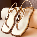 Sandalia Feminina metalizada