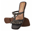 Rasteirinha pedraria luxo