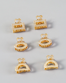 Kit 6 acessórios de cabelo retrô