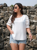 Blusa com detalhe em lese
