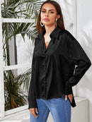 Blusa de cetim