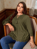 Bata com renda de guipura