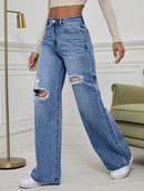 Calça jeans - Cintura alta