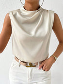 Blusa de cetim