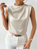 Blusa de cetim