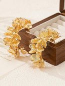 Argola floral autêntica