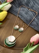 KIT Colar + Brinco Pêndulo