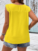 Blusa de lese com babados