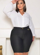 Bermuda jeans luxo