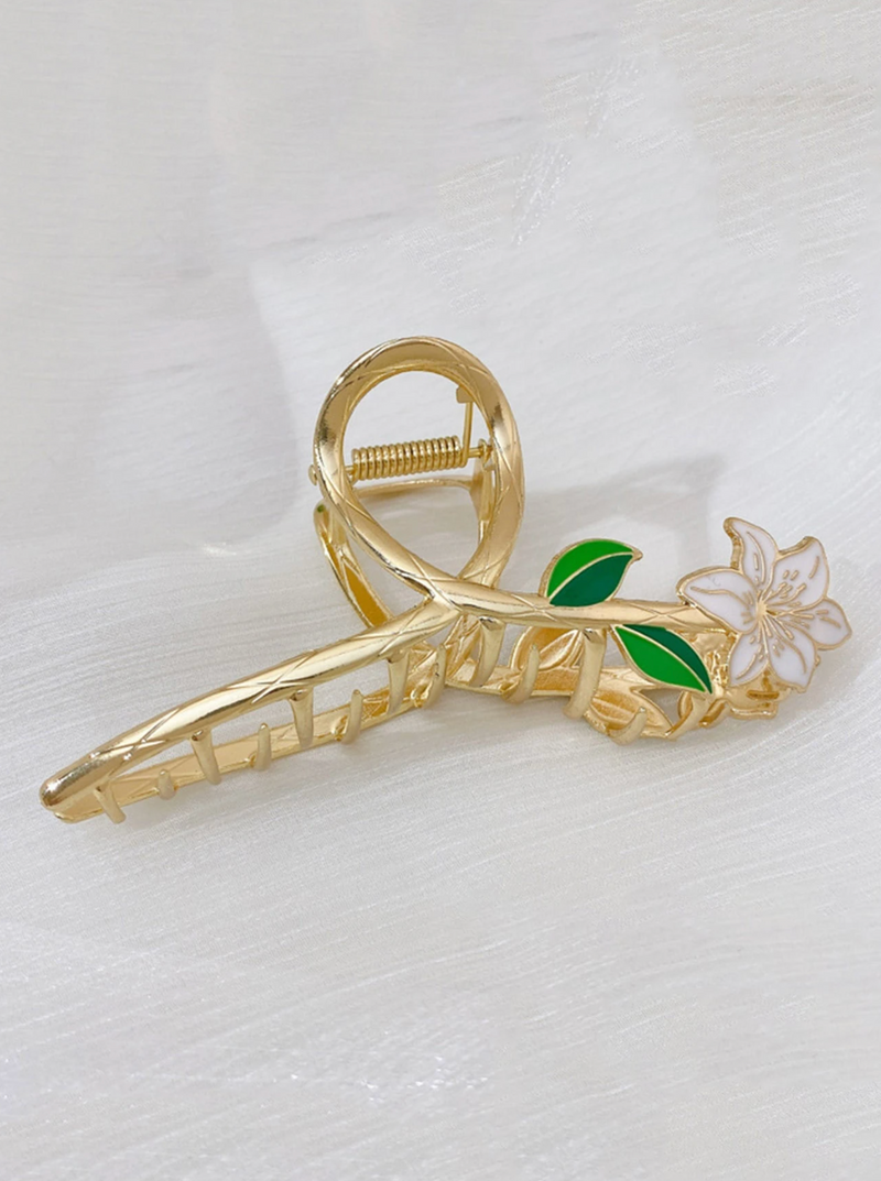 Acessório de cabelo detalhe floral