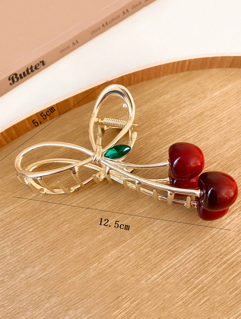 Acessório de cabelo cereja