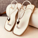 Sandalia Feminina metalizada