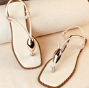 Sandalia Feminina metalizada