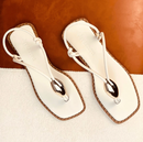 Sandalia Feminina metalizada