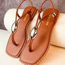 Sandalia Feminina metalizada