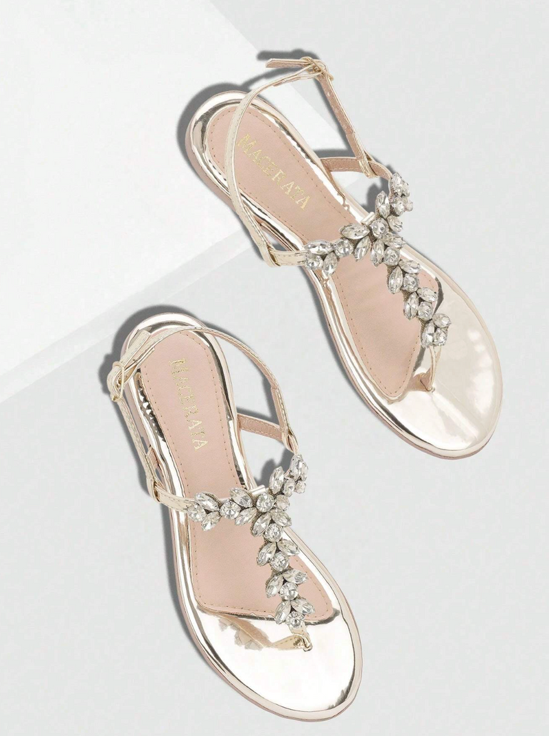 Sandalia Feminina Pedraria Luxo