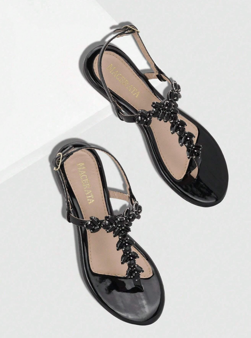 Sandalia Feminina Pedraria Luxo