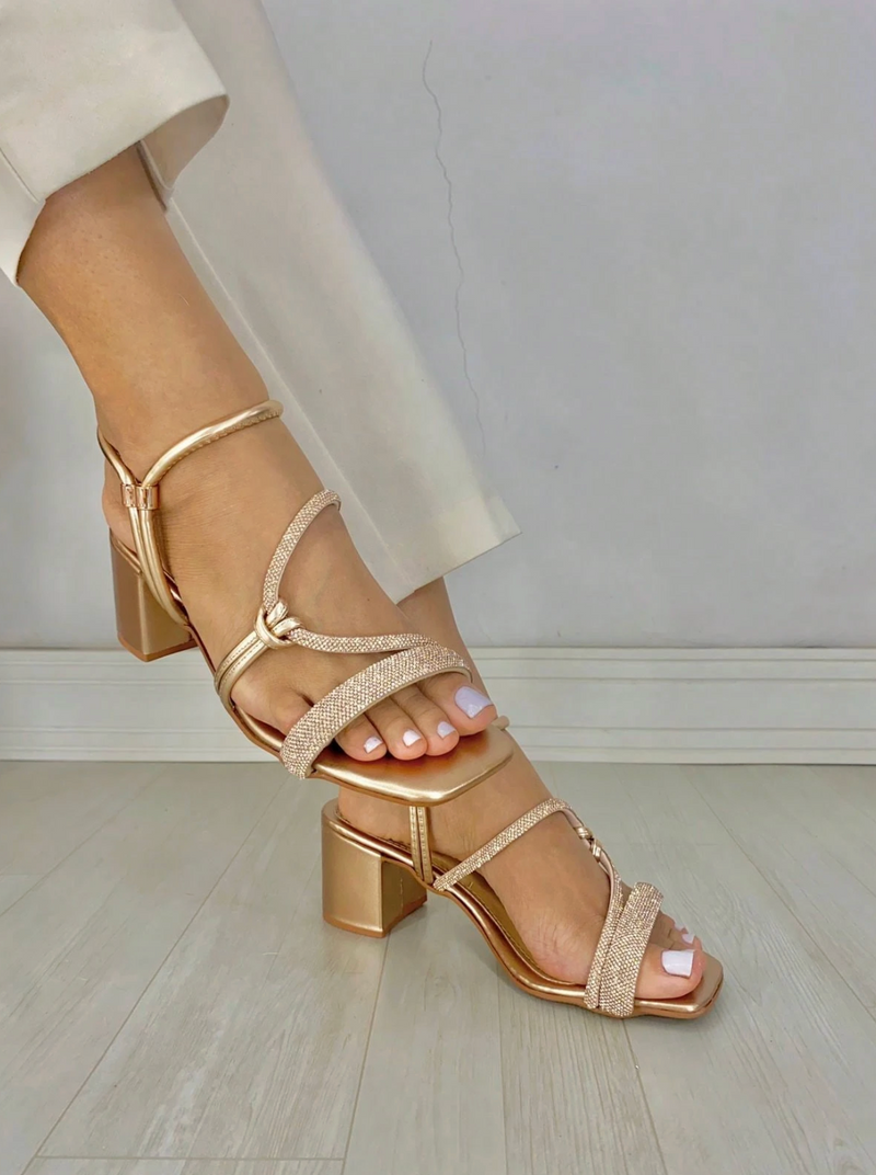 Salto Feminino com brilho