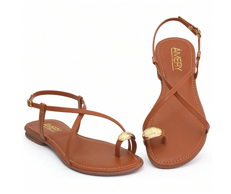 Sandália feminina cruzada