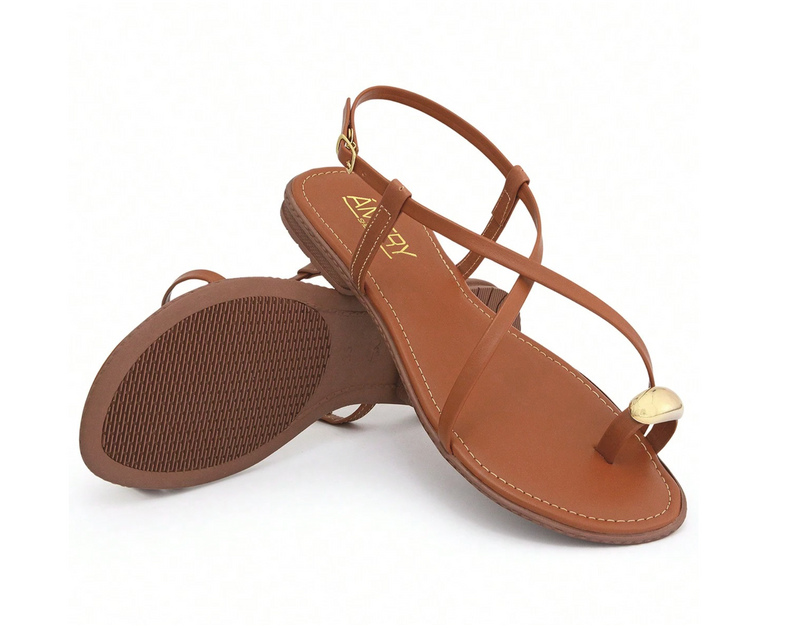 Sandália feminina cruzada