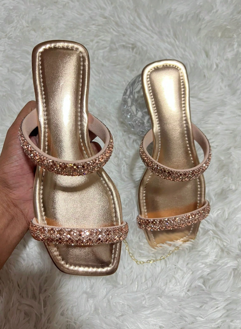 Sandália feminina luxo