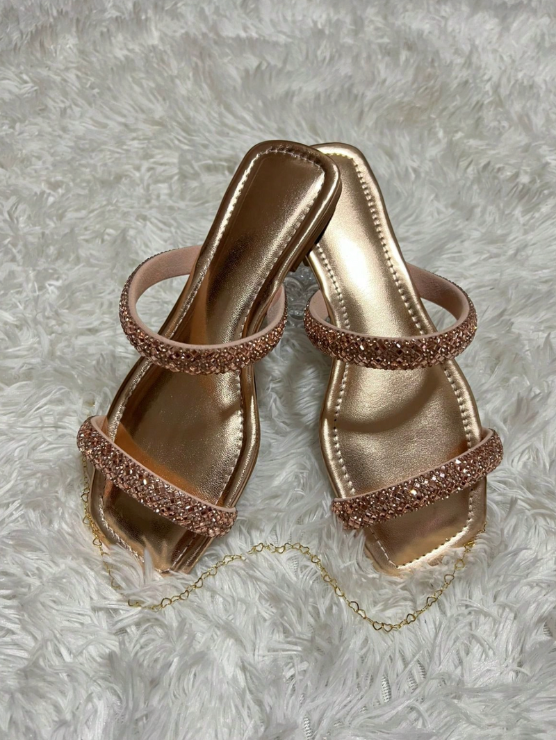 Sandália feminina luxo