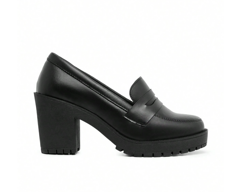 Mocassim Feminino Salto Alto