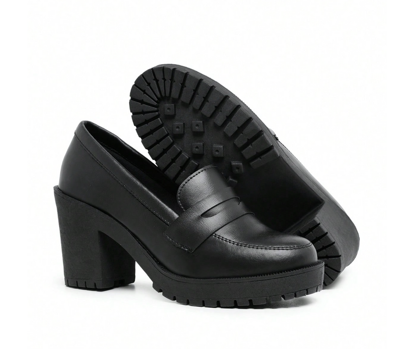 Mocassim Feminino Salto Alto