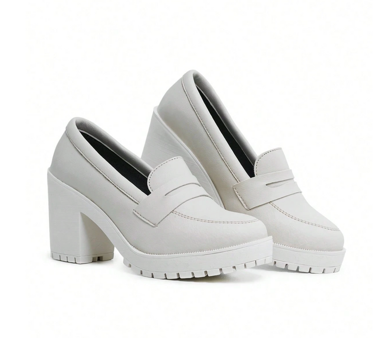 Mocassim Feminino Salto Alto