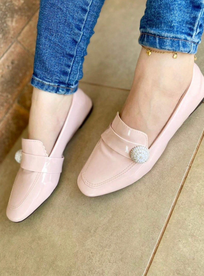 Mocassim detalhe em pérola