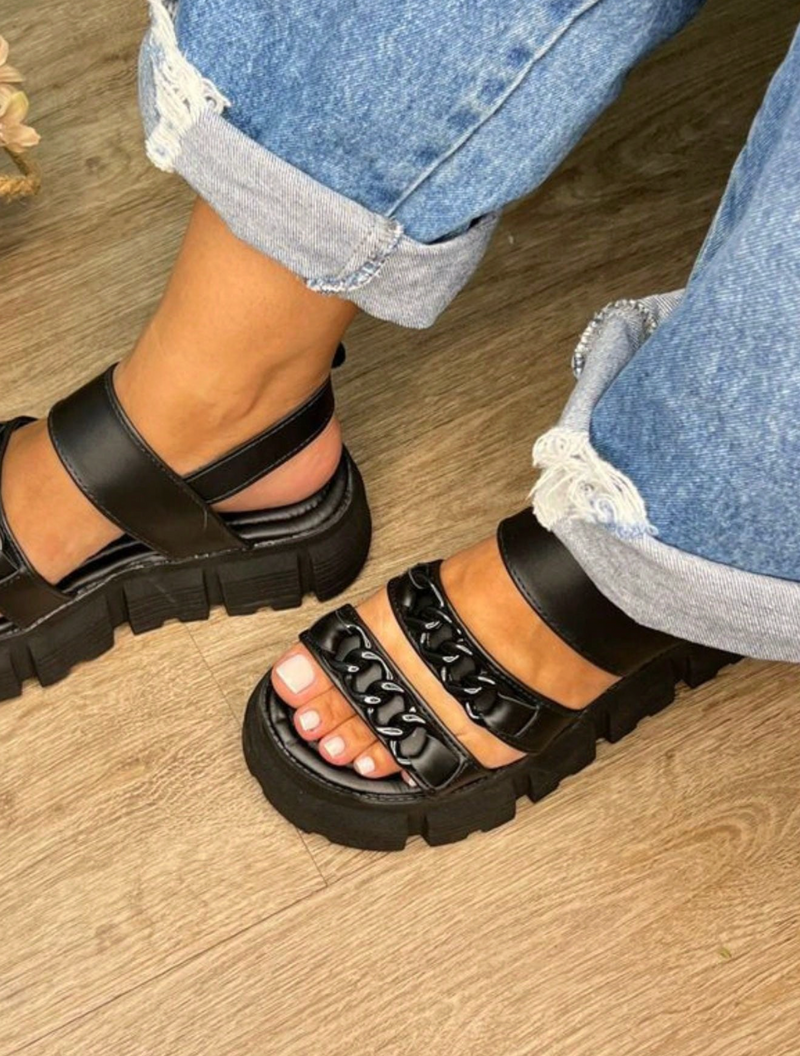 Sandália Feminina Tratorada