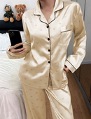 Pijama de cetim feminino