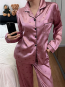 Pijama de cetim feminino