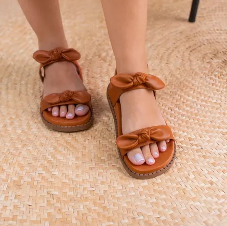 Sandália Feminina detalhe de laço