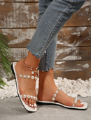 Rasteira com pérolas