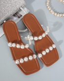 Rasteira com pérolas