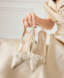 Sapato slingback luxo