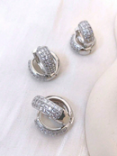 Trio de Argola Com Zircônia