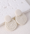 Brinco de Botão Texturizados