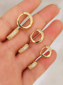 Trio Brinco de Argola Luxo