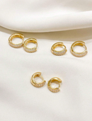 Trio Brinco de Argola Luxo