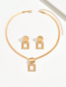 Conjunto de Brincos e Colar Luxo