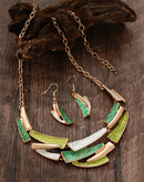 Conjunto de Colar e Brincos Luxo