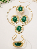 KIT / Colar Brinco Pulseira e Anel Luxo