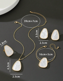 KIT | Colar Pulseira Brincos Anel Luxo