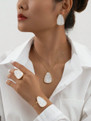 KIT | Colar Pulseira Brincos Anel Luxo