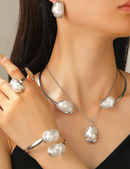 KIT | Pulseira, Anel, Colar, Brinco Elegante
