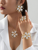 KIT | Pulseira, Anel, Colar, Brincos Luxo
